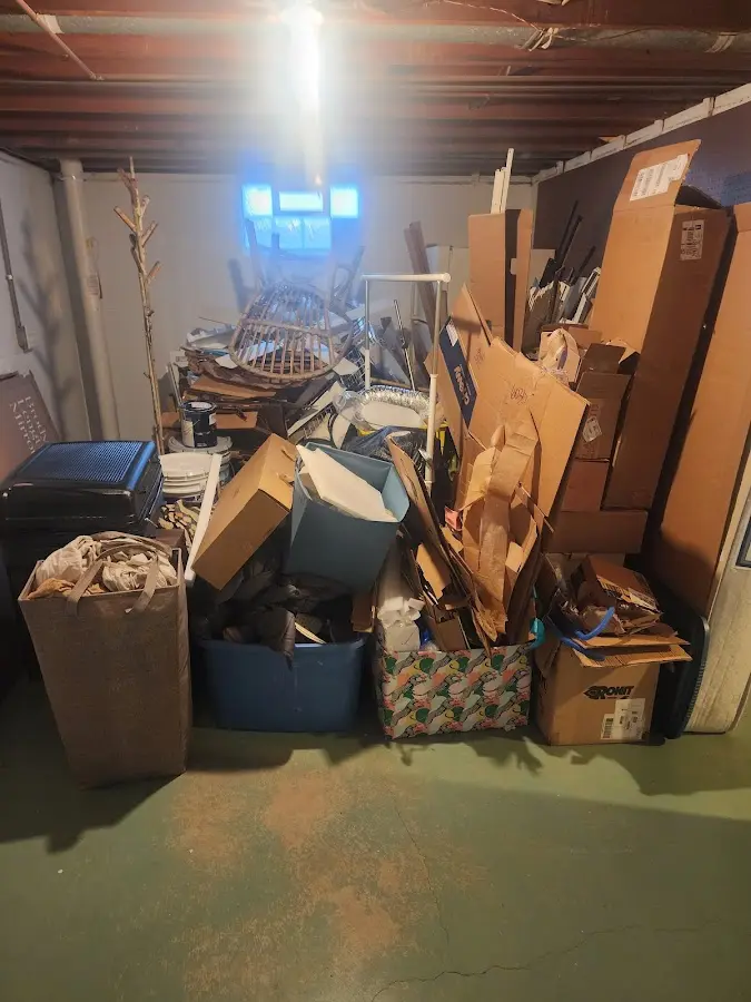 Roll-off dumpster container at job site for 20 Yard Dumpster Rental in Fairmont